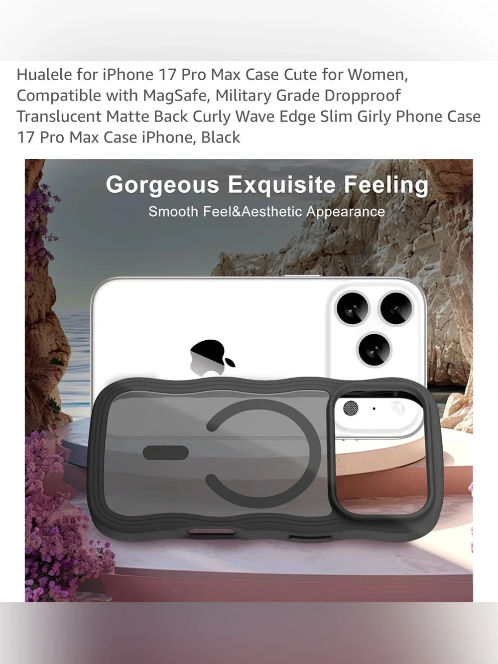 Black Rugged MagSafe-Compatible iPhone 17 Pro Max Case